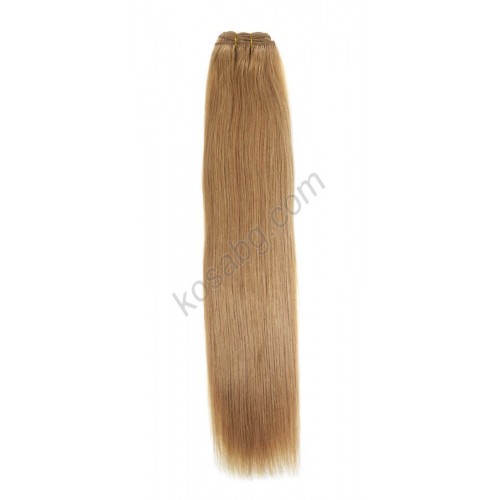 N 27: Естествена коса 45, 50 и 55 см. Широчина на тресата - 80 сантиметра.